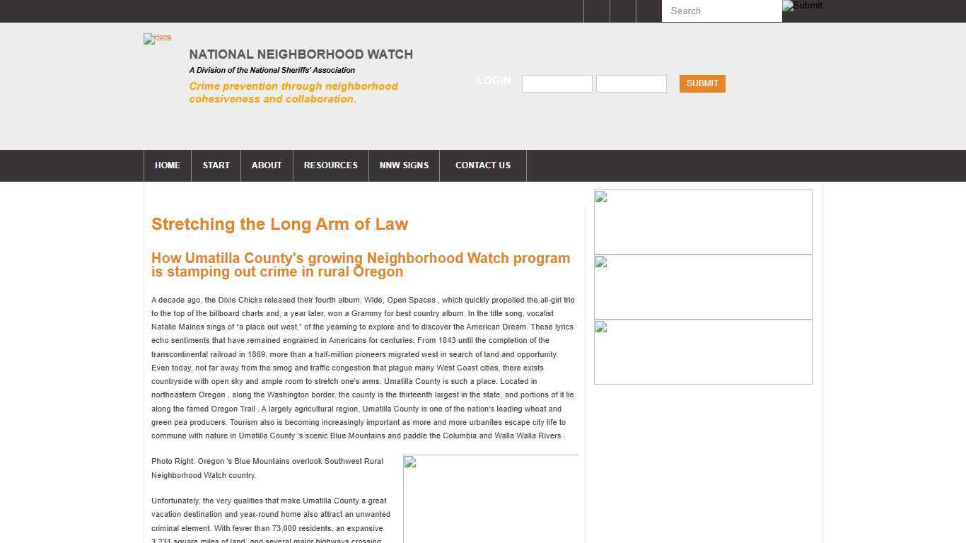 Stretching the Long Arm of Law National Neighborhood Watch